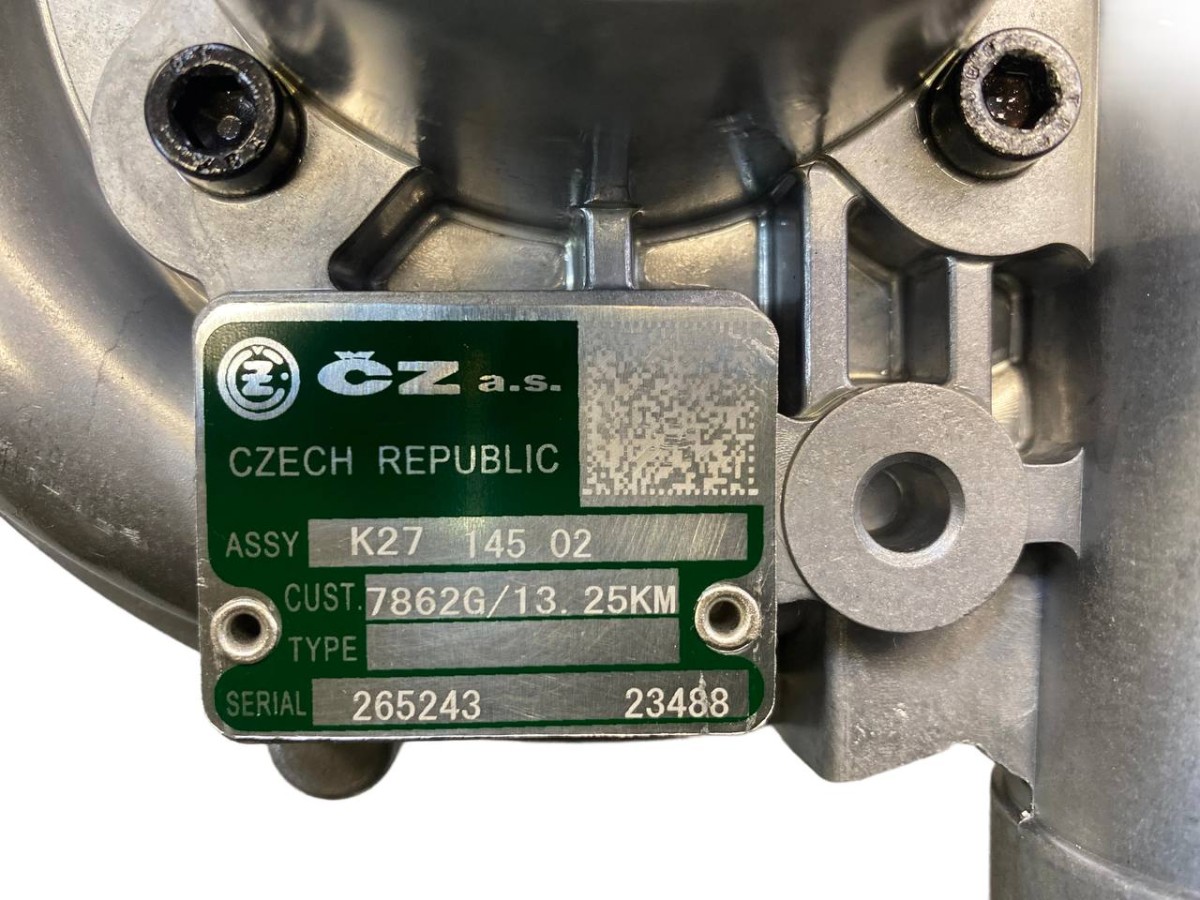 Турбокомпрессор левый K27-145-02 CZ Strakonice дв.ЕВРО-2 (аналог S2B-314448) (4/6 шп.) КамАЗ Турбокомпрессор левый K27-145-02 CZ Strakonice дв.ЕВРО-2 (аналог S2B-314448) (4/6 шп.) КамАЗ